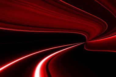 Şehirdeki gece trafiği ışıklarının soyut görüntüsü