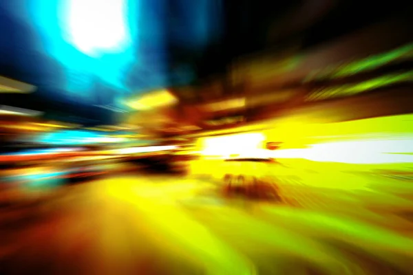 Abstract image of night traffic light trails in the city — Stock Photo, Image