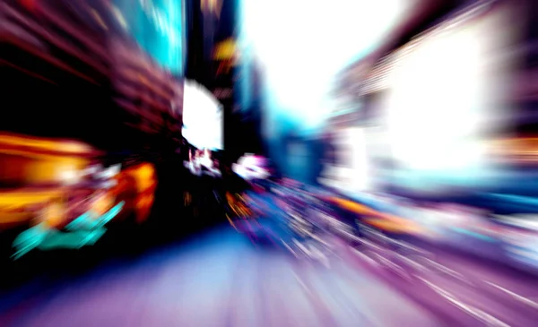 Abstract image of night traffic light trails in the city — Stock Photo, Image