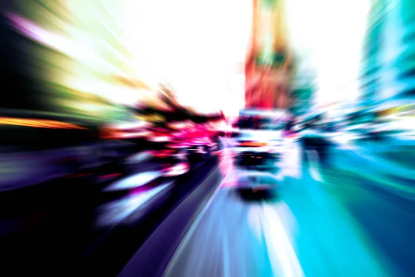 Abstract image of night traffic light trails in the city — Stock Photo, Image