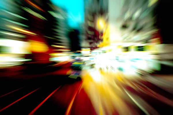 Abstract image of night traffic light trails in the city — Stock Photo, Image