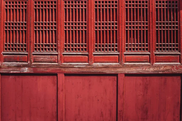 Traditional Chinese style wooden door. Ancient Chinese Door