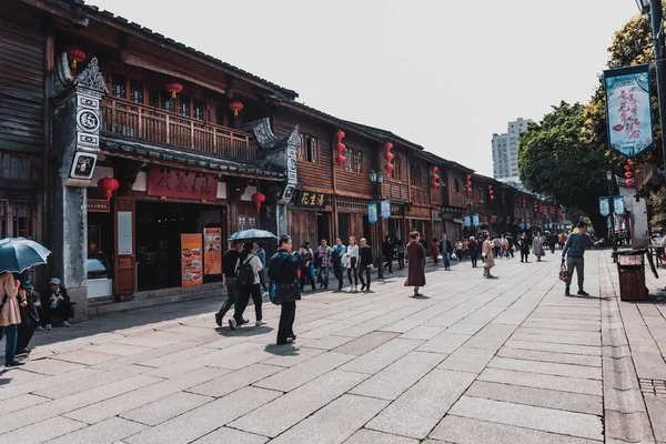 Sanfang Qixiang Three Lanes Seven Alleys Fuzhou China Nisan 2019 — Stok fotoğraf