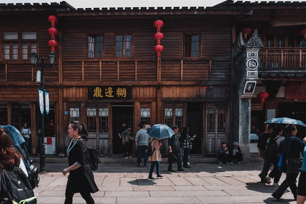 Sanfang Qixiang Three Lanes Seven Alleys Fuzhou China Nisan 2019 — Stok fotoğraf