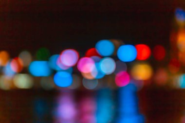 Bulanık Cityscape görünümü, Soyut ışık arka plan