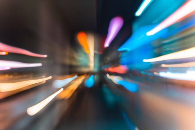 Bulanık Cityscape görünümü, Soyut ışık arka plan