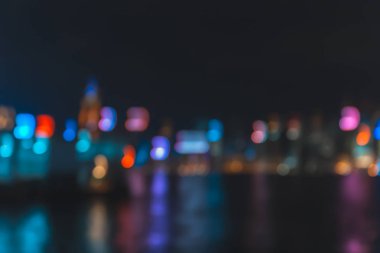 Bulanık Cityscape görünümü, Soyut ışık arka plan