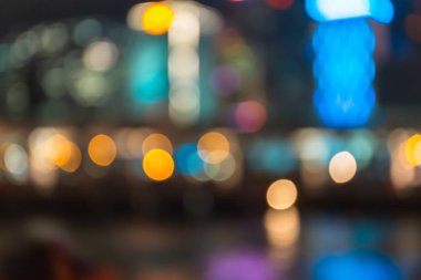 Bulanık Cityscape görünümü, Soyut ışık arka plan