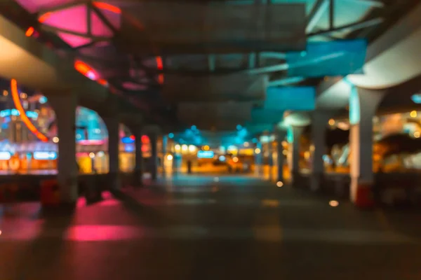 Vista borrosa del paisaje urbano, fondo de luz abstracto — Foto de Stock