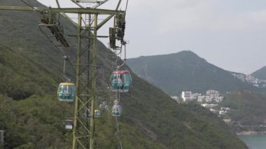 Dağlara Teleferik yolunun yavaş hareketi