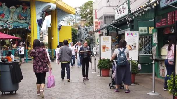 Turistická atrakce v Ocean parku — Stock video