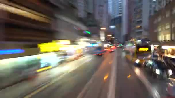 Hong Kong China Mayo 2019 Timelapse Escena Callejera Hong Kong — Vídeos de Stock