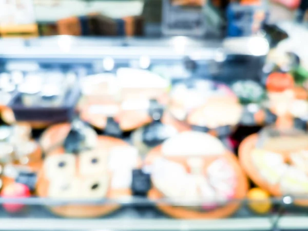 Fundo Borrão com bokeh de loja de supermercado — Fotografia de Stock