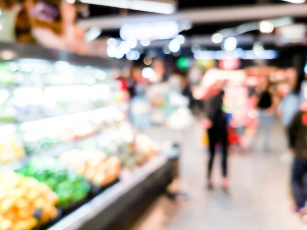 Fundo Borrão com bokeh de loja de supermercado — Fotografia de Stock