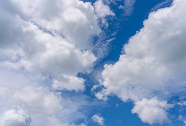 Bulutlu mavi gökyüzü. arkaplan veya doku için
