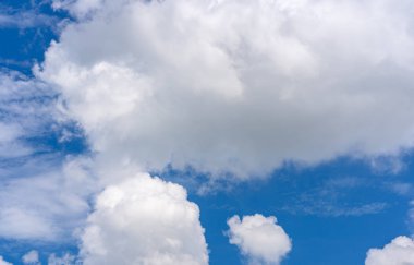 Bulutlu mavi gökyüzü. arkaplan veya doku için