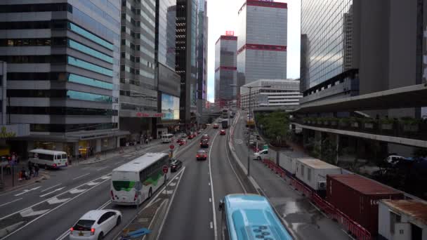 Hong Kong Cina Giugno 2019 Slow Motion Hong Kong Traffico — Video Stock