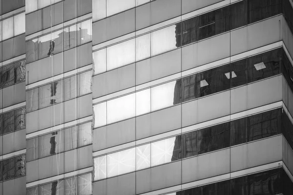 Hong Kong Commercial Building Close Up, Black and White style