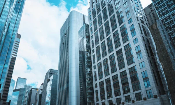 Hong Kong Edificio Comercial Primer plano — Foto de Stock