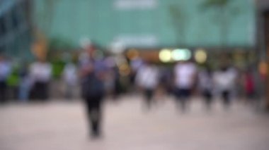 Iş insanların Soyut bokeh arka plan mutlu saat barda buluşuyor; Yavaş Çekim