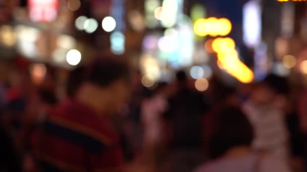 도톤보리 거리의 흐릿한 슬로우 — 비디오