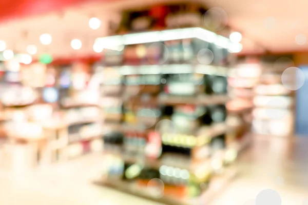 Blur Shopping Center Fundo Com Luz Bokeh Fundo Cor Dourada — Fotografia de Stock