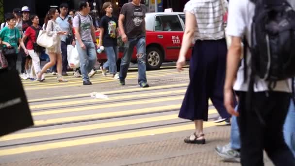 Hong Kong China Iulie 2019 Mișcarea Lentă Străzilor Ocupate Din — Videoclip de stoc