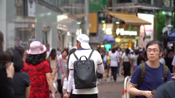 Hong Kong China Iulie 2019 Mișcarea Lentă Străzilor Ocupate Din — Videoclip de stoc