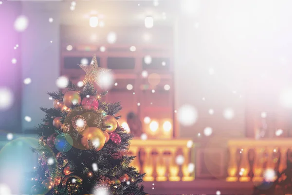 Рождественский Фон Боке Света Размытый Фон Рождество — стоковое фото