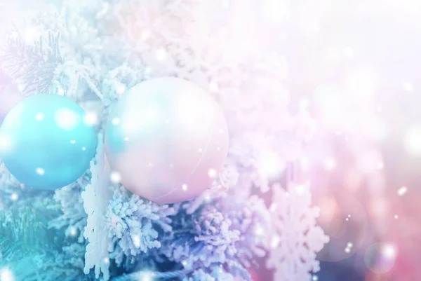 Christmas Background Bokeh Light Blurred Xmas Background — Stock Photo, Image