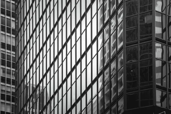 Edifício Comercial Hong Kong Close Tom Preto Branco — Fotografia de Stock