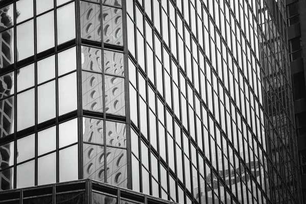 Edifício Comercial Hong Kong Close Tom Preto Branco — Fotografia de Stock