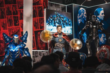 Hong Kong, Çin: 26 Temmuz 2019: birçok ziyaretçi Hong Kong Convention & Exhibition Centre 'da 21. ani-com & games Hong Kong 'a katılıyor.