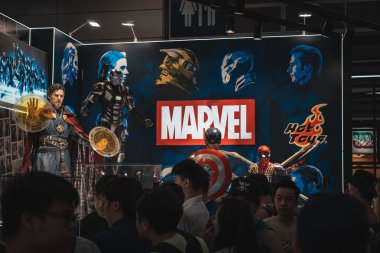 Hong Kong, Çin: 26 Temmuz 2019: birçok ziyaretçi Hong Kong Convention & Exhibition Centre 'da 21. ani-com & games Hong Kong 'a katılıyor.