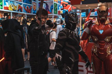 Hong Kong, Çin: 26 Temmuz 2019: birçok ziyaretçi Hong Kong Convention & Exhibition Centre 'da 21. ani-com & games Hong Kong 'a katılıyor.