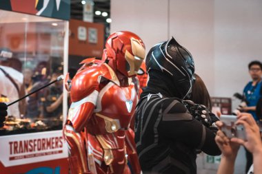 Hong Kong, Çin: 26 Temmuz 2019: birçok ziyaretçi Hong Kong Convention & Exhibition Centre 'da 21. ani-com & games Hong Kong 'a katılıyor.