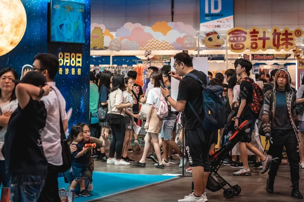 Гонконг Китай Июля 2019 Года Многие Посетители Ани Ком Игры — стоковое фото