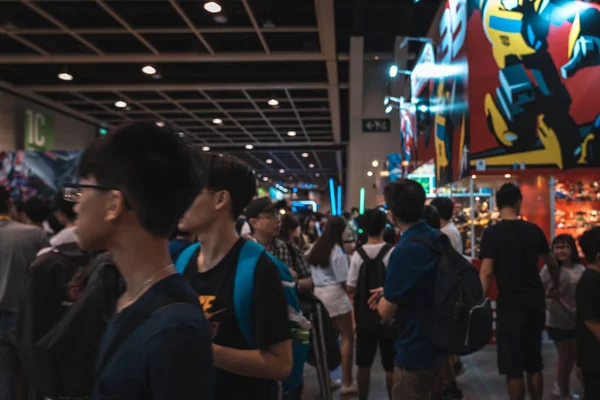 Hong Kong, Çin: 26 Temmuz 2019: birçok ziyaretçi Hong Kong Convention & Exhibition Centre 'da 21. ani-com & games Hong Kong 'a katılıyor.
