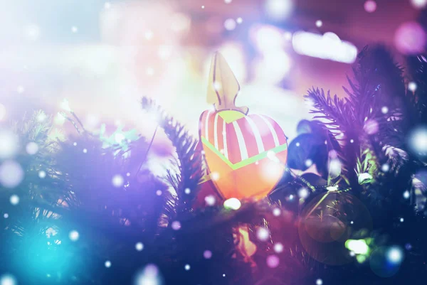 Vánoční Pozadí Bokeh Světlo Rozmazané Vánoční Pozadí — Stock fotografie