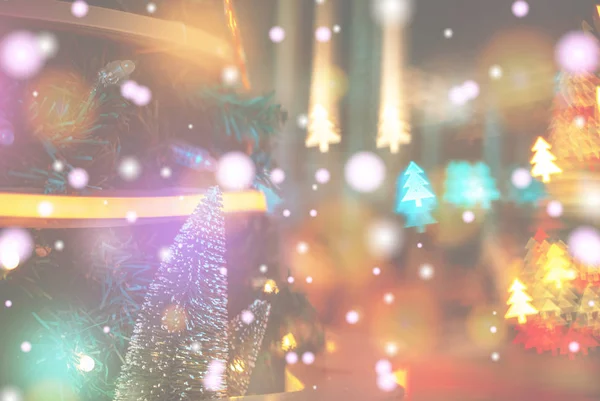 Christmas Background Bokeh Light Blurred Xmas Background — Stock Photo, Image