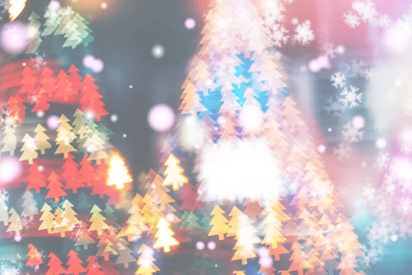 Christmas Background Bokeh Light Blurred Xmas Background — Stock Photo, Image