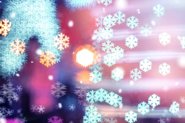 Sfondo Natale Con Luce Bokeh Sfondo Natale Offuscata — Foto Stock