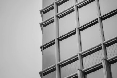 Hong Kong Ticari Bina Close Up; Siyah beyaz tarzı