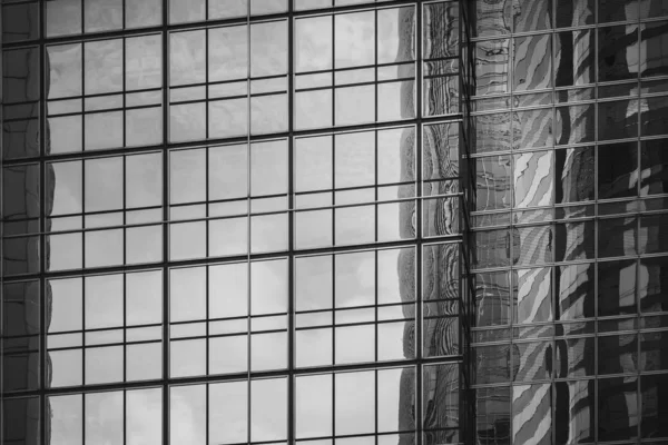 Bâtiment commercial de Hong Kong Gros plan ; style noir et blanc — Photo