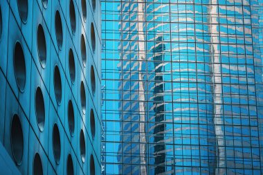 Modern ofis binası Hong Kong 'a yakın.