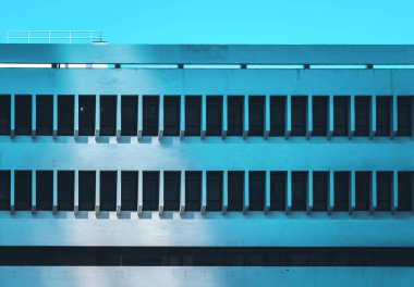 Modern ofis binası Hong Kong 'a yakın.