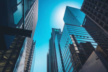 Modern ofis binası Hong Kong 'a yakın.