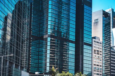 Modern ofis binası Hong Kong 'a yakın.