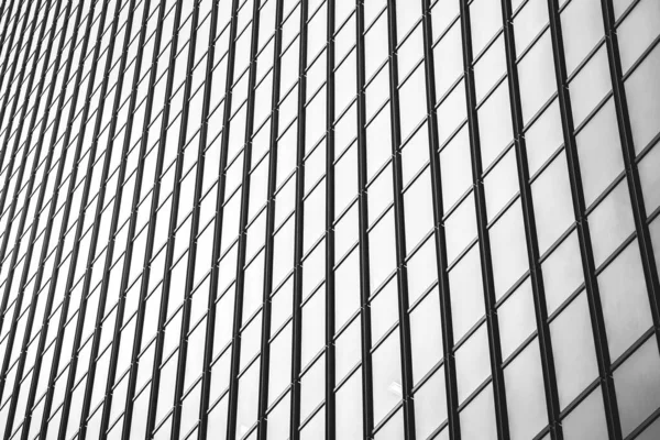 Edifício comercial de Hong Kong Close Up; Estilo preto e branco — Fotografia de Stock