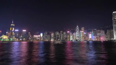 Geceleyin Hong Kong Victoria Limanı; Zamanlaması; Geceleyin Hong Kong Skyline Görünümü